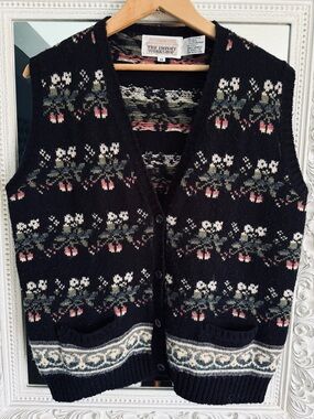 Vintage Wool Blend Sweater Vest